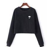 Harajuku Alien Embroidery Sweater