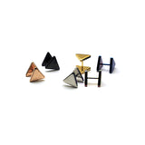 Unisex Double Triangle Stud Earrings -K-pop Fashion-