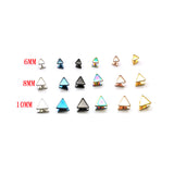 Unisex Double Triangle Stud Earrings -K-pop Fashion-