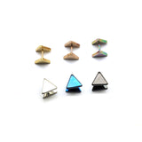 Unisex Double Triangle Stud Earrings -K-pop Fashion-