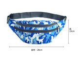 Unisex Blue Camouflage Waterproof Anti theft Fanny Pack