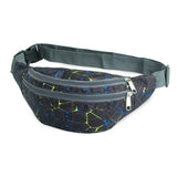 Unisex Blue Camouflage Waterproof Anti theft Fanny Pack