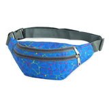 Unisex Blue Camouflage Waterproof Anti theft Fanny Pack