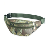 Unisex Blue Camouflage Waterproof Anti theft Fanny Pack