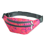 Unisex Blue Camouflage Waterproof Anti theft Fanny Pack