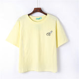 Kawaii Harajuku Fruit Embroidered T-Shirt