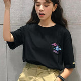 Cotton Planet Printed Embroidered T-Shirt