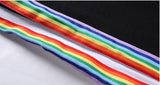 Rainbow Trim Harajuku T-Shirt (2 Colors)