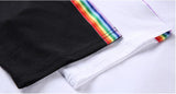 Rainbow Trim Harajuku T-Shirt (2 Colors)