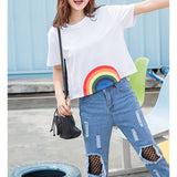 Kawaii Rainbow Crop Top