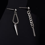 Chain Spike Stud Earrings K Fashion